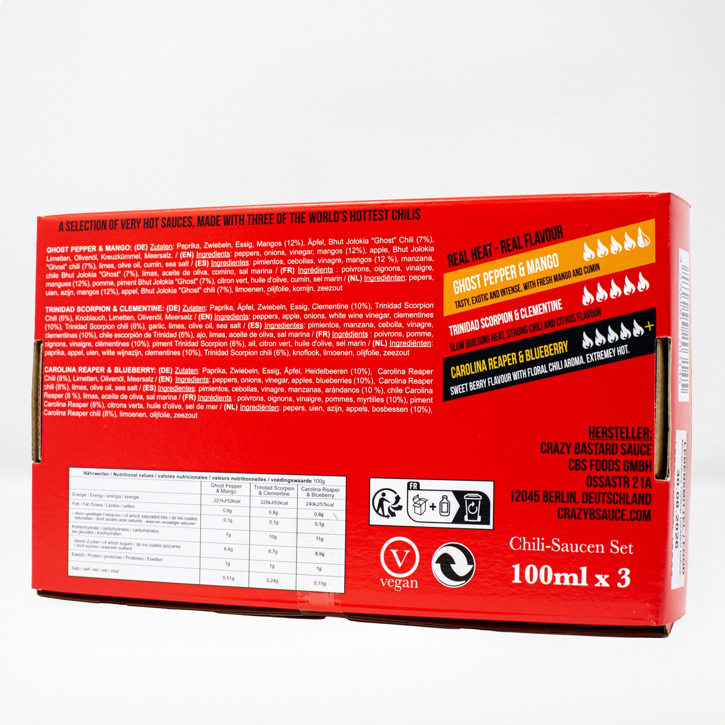 VERY HOT BOX - 3 HOT SAUCE SET